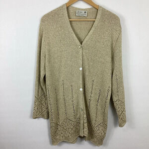 Róisín McCarthy Irish Knit Cardigan Size Medium